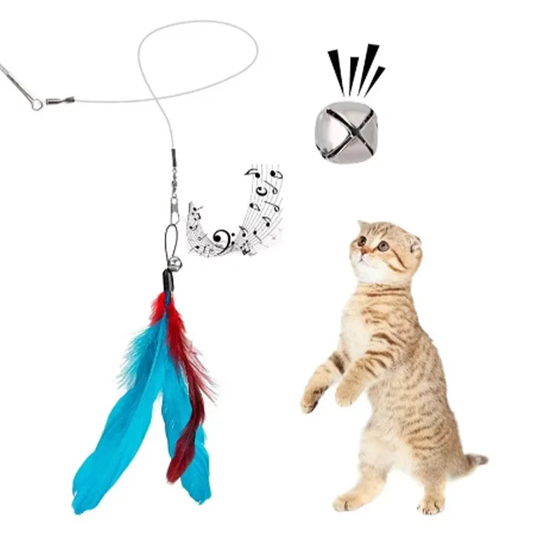 11pcs Replacement Cat Feather Toy Set