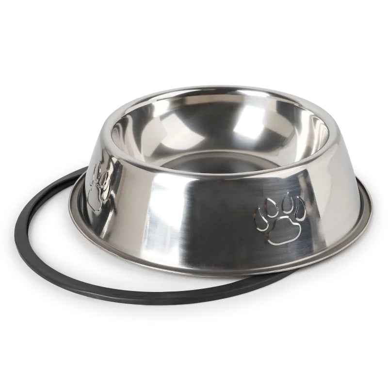 Quality Paw Stainless Steel Pet Dog Bowl