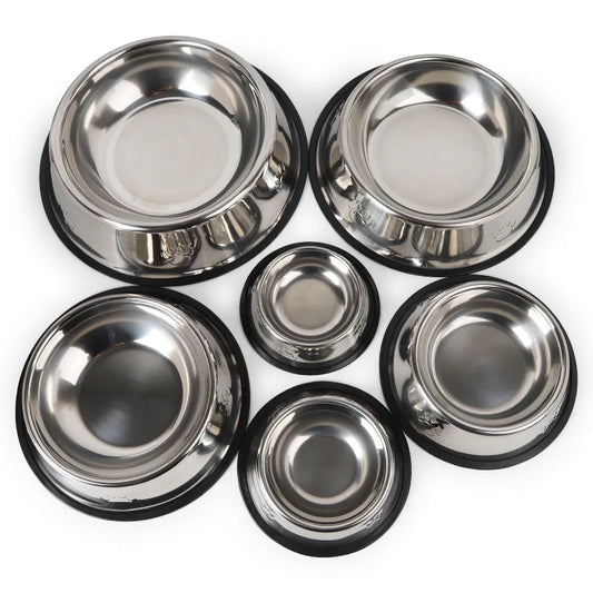 Quality Paw Stainless Steel Pet Dog Bowl