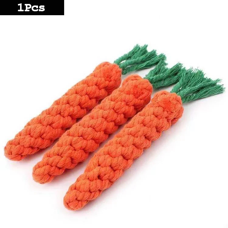 Toy Carrot Knot Rope Ball Toy