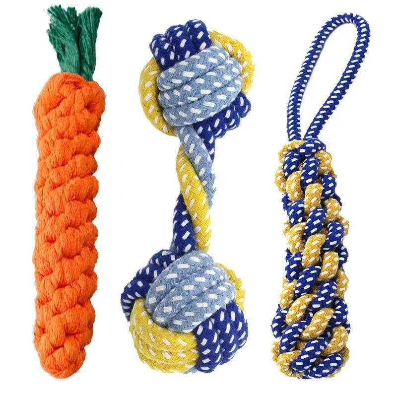 Toy Carrot Knot Rope Ball Toy