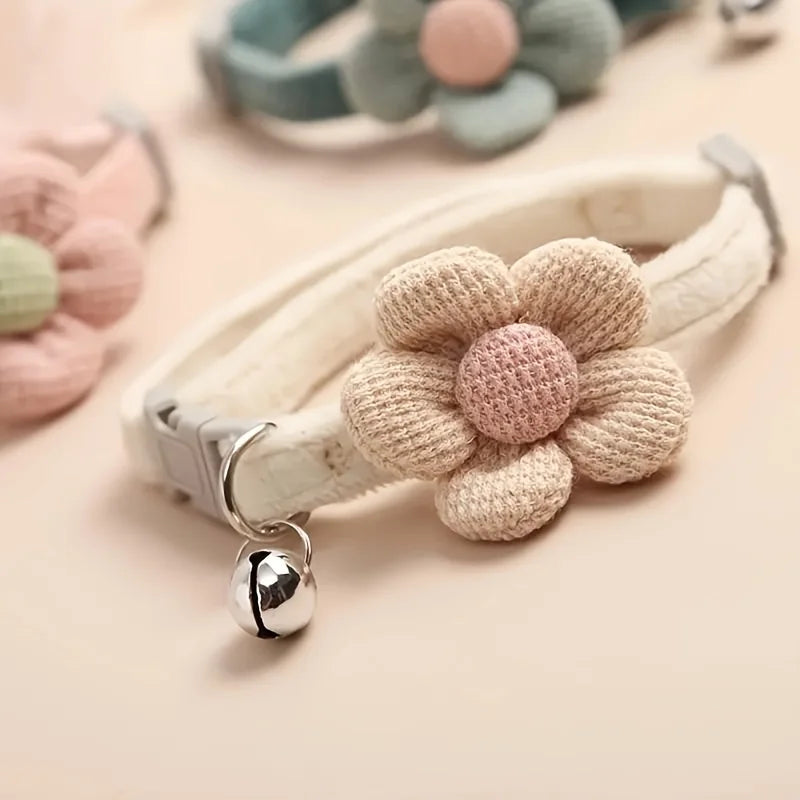 Cat Collar with Cute Flower