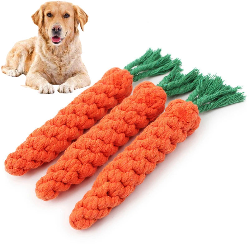 Toy Carrot Knot Rope Ball Toy