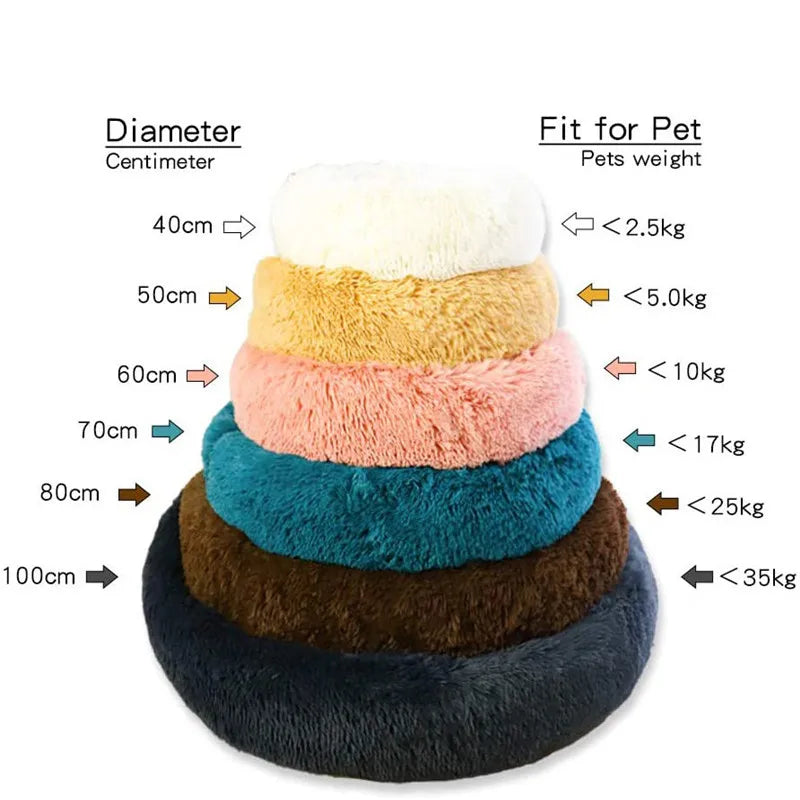 15.7 Inch-43.3 Inch Round Pet Bed