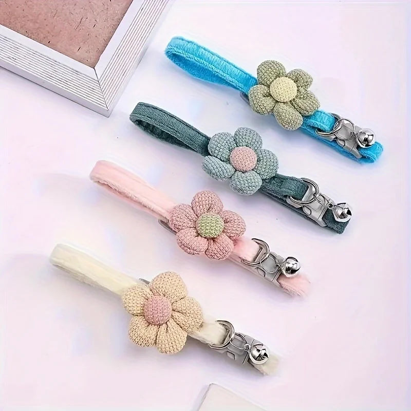 Cat Collar with Cute Flower