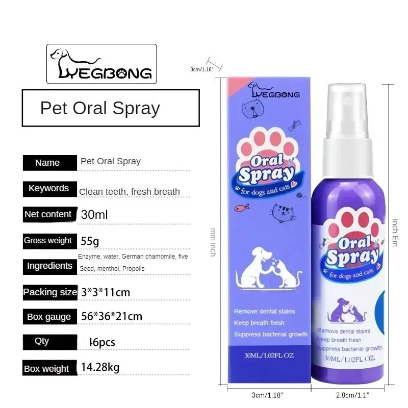 Pet Teeth Cleaning Spray Oral Care